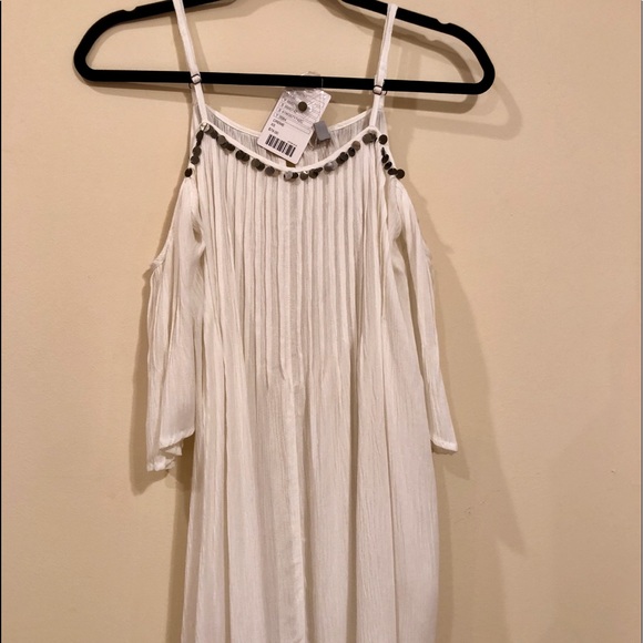 NWT bohemian/gypsy/hippie gauze coin tunic dress - Picture 6 of 7